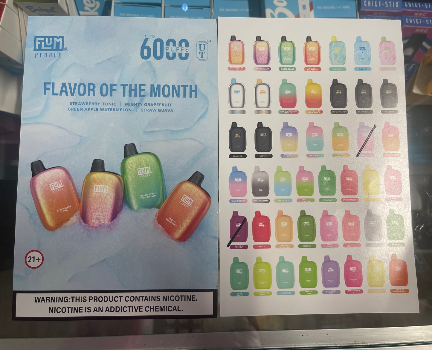 New Flavor !!! FLUM Pebble 6000 Puffs Rechargeable