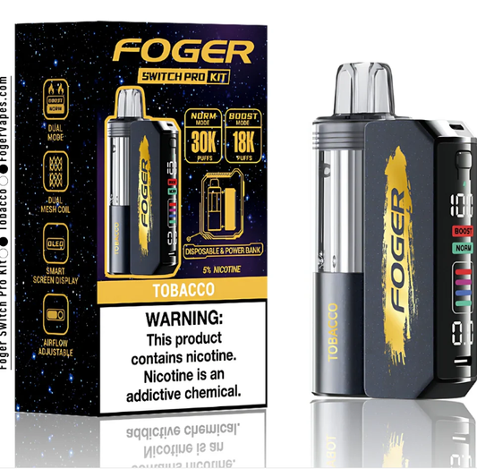 FOGER Switch Pro Disposable Vape 30000 Puffs (Device + Pod)