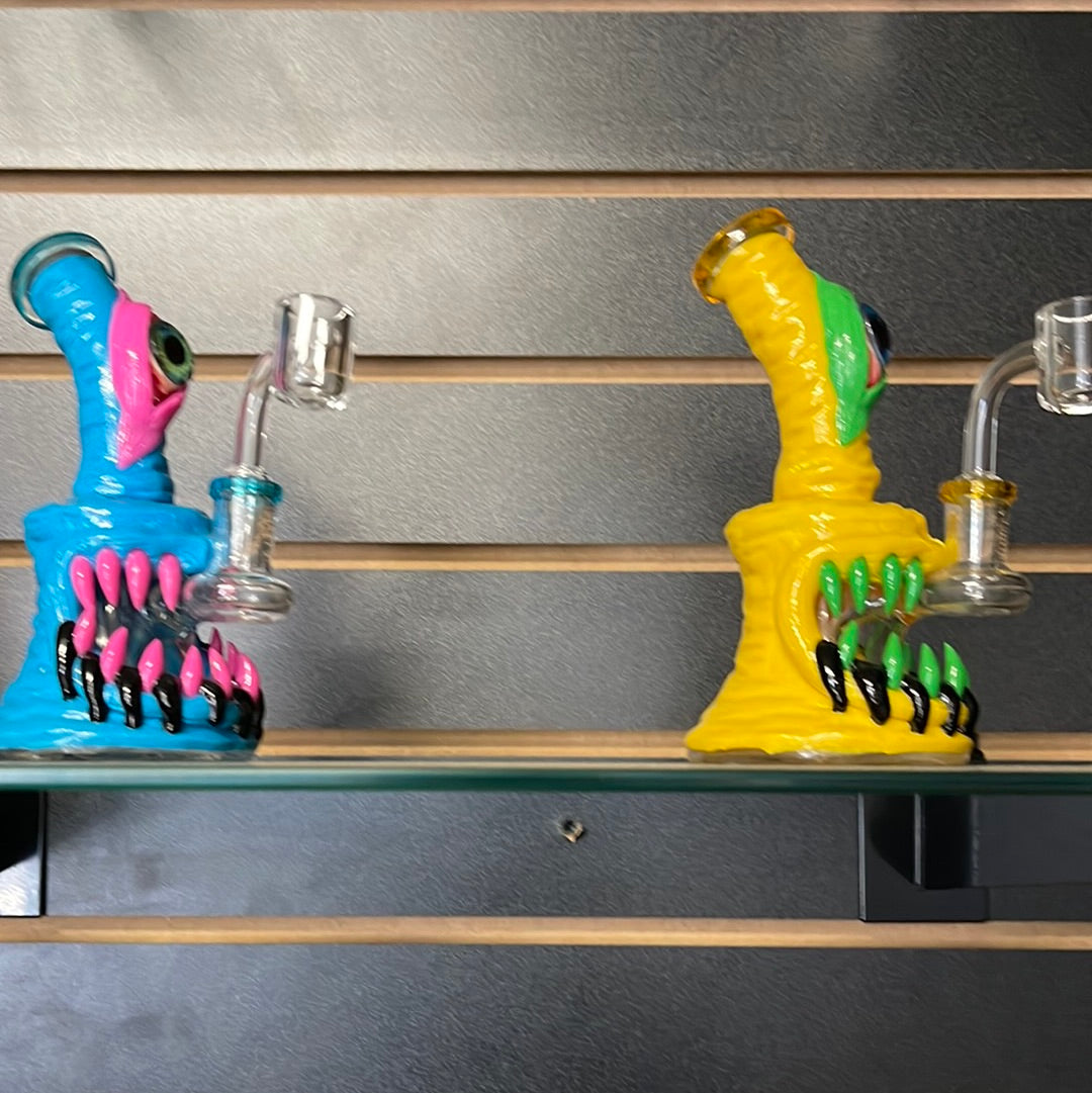 Monster Glass Pipe w/ Quartz Banger