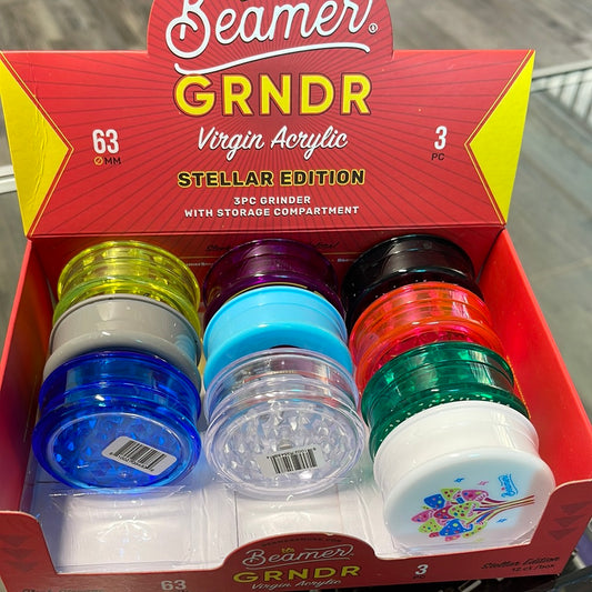 Grinder with storage compartment